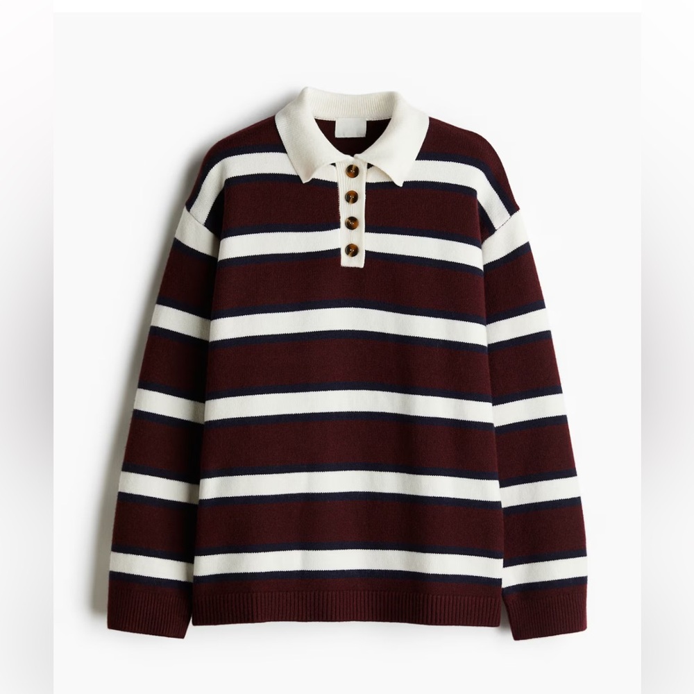 H&M Knit Polo Sweater